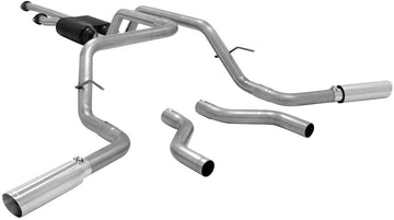 Flowmaster 817664 American Thunder 409S Dual Rear/Side Exit Cat-Back System with Aggressive Sound Base Product