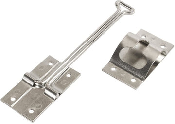 RV Designer Collection E226 6 Inch Stainless Steel "T" Self Closing Entry Door Holder