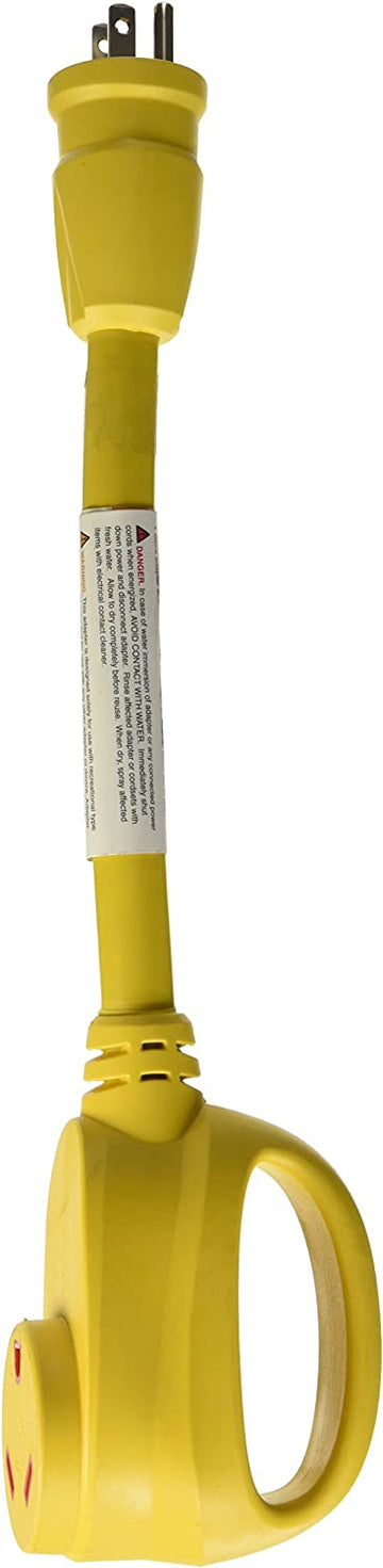 Marinco 1530ARV 15 Amp Male Straight Blade to 30 Amp Female Straight Blade Adapter
