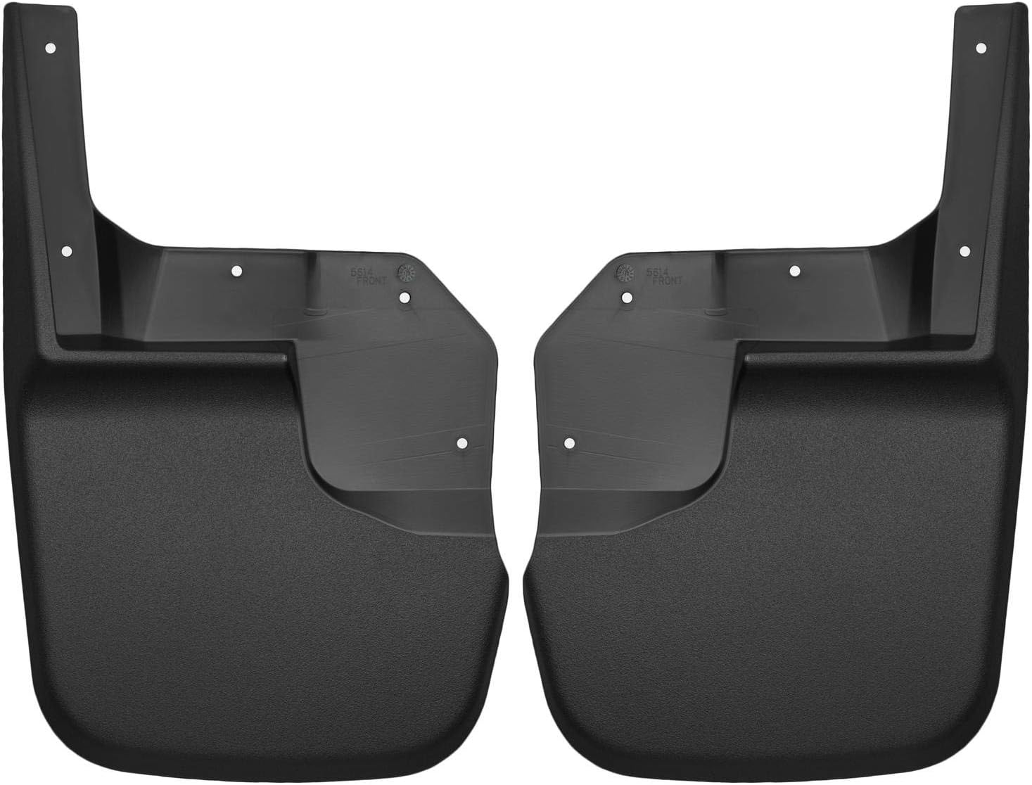 Husky Liners 56141 Custom Fit Front Mudguard for Select Jeep Wrangler Models - Pack of 2 (Black)