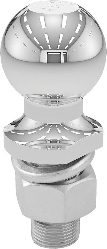 CURT Manufacturing 40066 2 In. Diameter Chrome Trailer Ball, Packaged