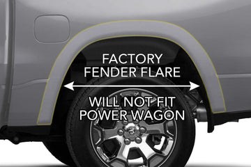 Husky Liners Mud Guards | Rear Mud Guards - Black | 59051 | Fits 2019-2022 Dodge Ram 2500/3500 w/Single Rear Wheels & OE Fender Flares 2 Pcs