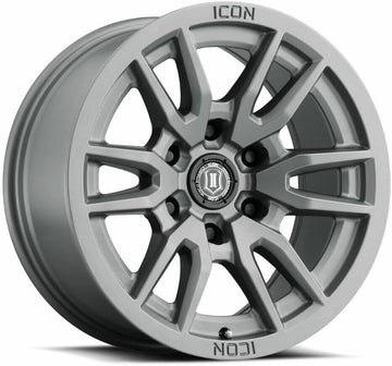 ICON Alloys Vector 6, Titanium, 17 x 8.5/6 x 5.5, 0mm Offset, 4.75