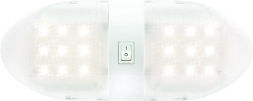 Optronics RVILL34P Double Fixture On/Off Switch (Interior Led Rv Light), White