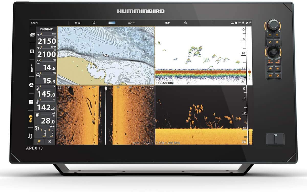 Humminbird 411240-1CHO APEX 19 MEGA SI+ CHARTPLOTTER CHO (Control Head Only) Fish Finder