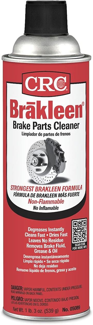 Crc Brakleen Brake Parts Cleaner 19 Oz. Removes Brake Fluid,Grease,Oil Non-Flamm Can