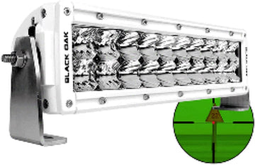 Black Oak Pro Series Double Row Combo Infrared 10" 850nm Light Bar - White
