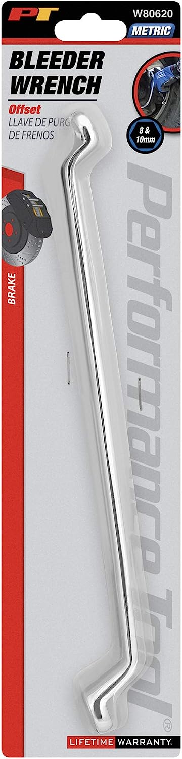 PERFORMANCE TOOL W80620 Wilmar 8 X 10 mm Offset Brake Bleed Wrench