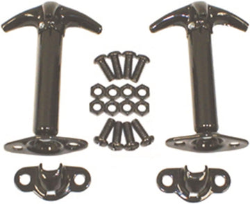 Rugged Ridge 11210.01 Black Hood Catch - Pair