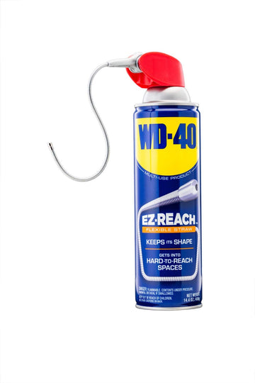 WD-40 - 490194 Multi-Use Product - Multi-Purpose Lubricant with EZ-Reach Flexible Straw. 14.4 oz. (1 Pack) 1-Pack