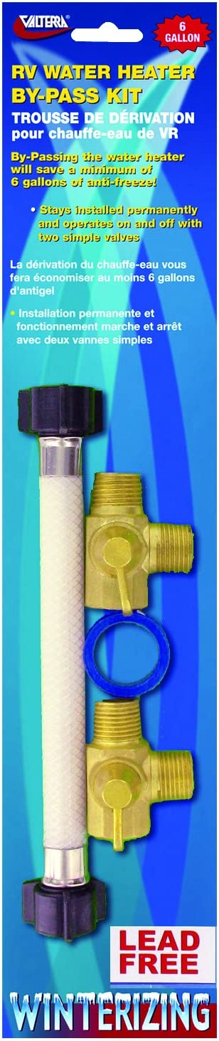 Valterra P23503LFVP RV Water Heater By-Pass Kit - Fits 6 Gallon Water Heater