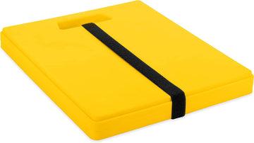Camco 44541 Large RV Stabilizing Jack Pads Without Handle, Helps Prevent Jacks from Sinking, 14 Inch x 12 Inch Pad - 2 Pack, Yellow Large without Handle