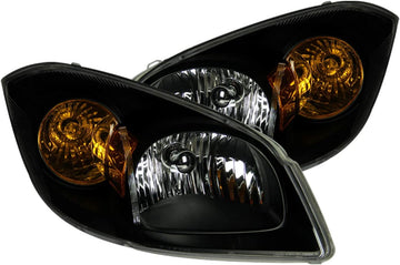 Anzo USA 121154 Chevrolet Cobalt Black Headlight Assembly - (Sold in Pairs)