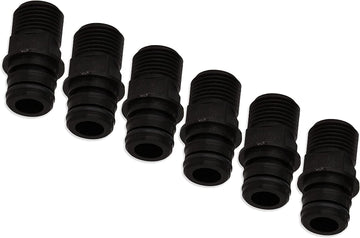 Flojet 20381-000 Electric Pump Fitting - Quad Port X 1/2"-14 Male, Straight (6) Red Light