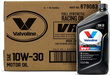 Valvoline Racing Synthetic VR1 Motor Oil 10W30, 946ml (case of 6) 1 Quart (Case of 6)