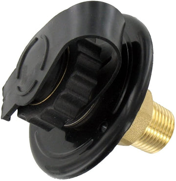 Valterra A010169LF 2" - 3/4" Lead Free Water Inlet,Black