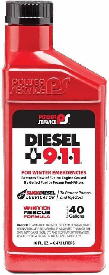 Power Service 08016-09 Diesel 9•1•1 Fuel Additive - 16 oz.