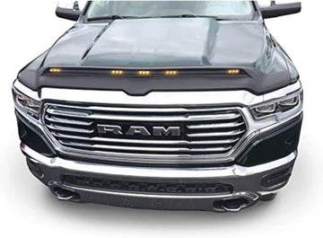 Auto Ventshade [AVS] Aeroskin Lightshield Hood Protector | 2009-2018 Ram 1500, 2019-2023 Ram 1500 Classic Body (Excludes Sport/Rebel Models), Textured Black, 1 pc | 753004