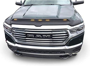 Auto Ventshade [AVS] Aeroskin Lightshield Hood Protector | Low Profile, Black, 1 pc | 753189 | Fits 2019-2022 RAM 2500/3500