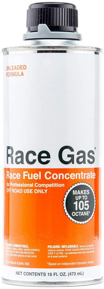 Race Gas 100016 Premium Race Fuel Concentrate Increases Gasoline Up To 105 Octan