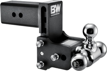 B and W TS30048B Tow and Stow Model 8 Tri-Ball Hitch 1 7/8" x 2" x 2 5/16" for 3" Receivers 4.5" Drop 4" Rise