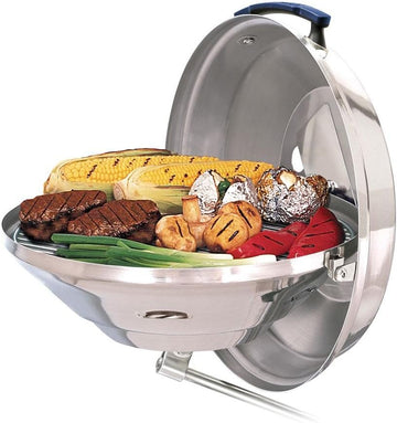 MAGMA Products Marine Kettle, Charcoal Grill w/Hinged Lid 15" Diameter