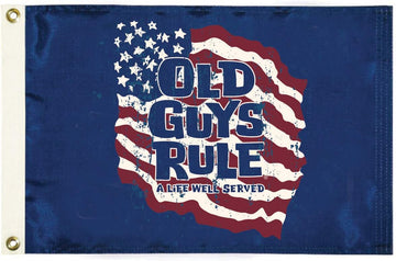 Taylor Made Products 5630 Old Guys Rule a Life Well Served Flag