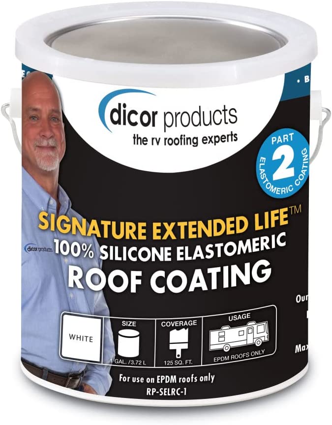 DICOR CORP RP-SELRC-1 Signature Extended Life EPDMRubber Roof Coating(1Gal Can- White)