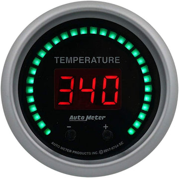 AutoMeter 6754-SC Gauge, Fluid Temperature, 2 1/16", 2 Chan, Selectable, Sport-Comp Elite Digital