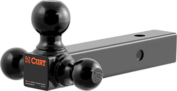 CURT 45652 Multi-Ball Trailer Hitch Ball Mount, 1-7/8, 2, 2-5/16-Inch Balls, Fits 2-Inch Receiver, 10,000 lbs