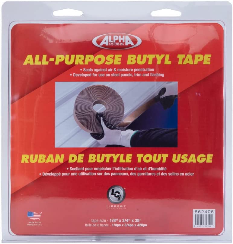 "Lippert Components Q130 1/8"" x 3/4"" x 35' Butyl Tape" (Q13018*34LCI)