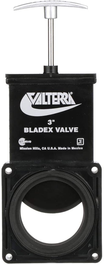 Valterra T1003VPM Bladex 3" Waste Valve Body with Metal Handle 3 Inch