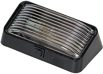 Arcon 51308 Clear Porch/Utility Light with Off-White Base