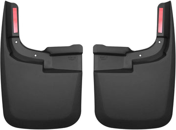 Husky Liners - Front Mud Guards | 2017-2023 Ford F-250/F-350 Super Duty w/o OEM Fender Flares, Front Set - Black, 2 Pc | 58461 WITHOUT Fender Flares Custom Front Mud Guards