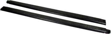 Wade 72-00731 Truck Bed Rail Caps Black Ribbed Finish Without Stake Holes for 2001-2004 Toyota Tacoma 4 Door (Set of 2)