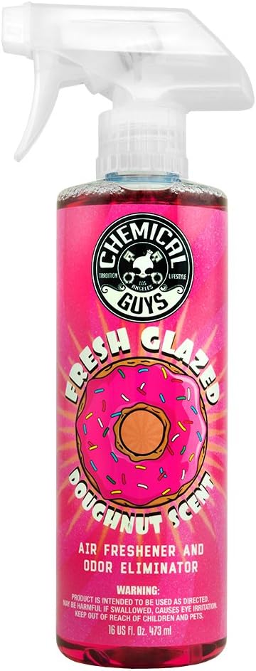 Chemical Guys AIR23316 Fresh Glazed Doughnut Scent Premium Air Freshener and Odor Eliminator, 16 oz 16 oz Glazed Doughnut