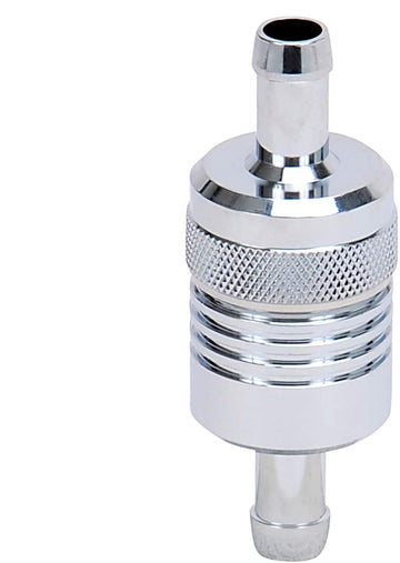Edelbrock/Russell 645120 Chrome Aluminum Street Fuel Filter