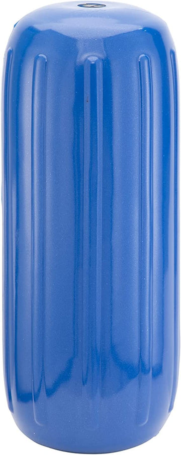 Taylor Made Products 41025 Big B Inflatable Vinyl Boat Fender with Center Rope Tube 6 inch x 15 inch, Blue Blue 6" x 15"