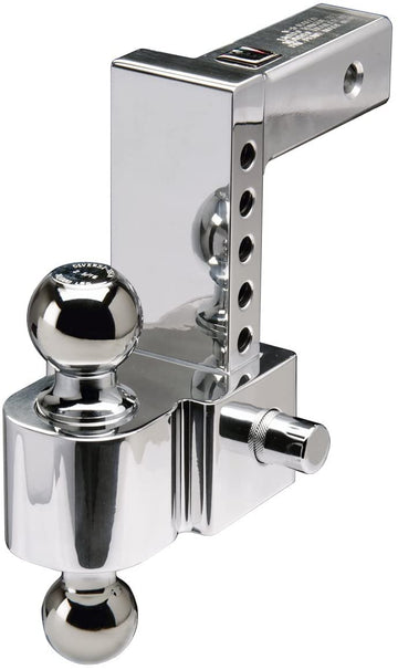 Fastway Flash 42-00-2600 E Series Adjustable Aluminum Ball Mount with 6 Inch Drop, 2 Inch Shank, and Chrome Plated Balls 6
