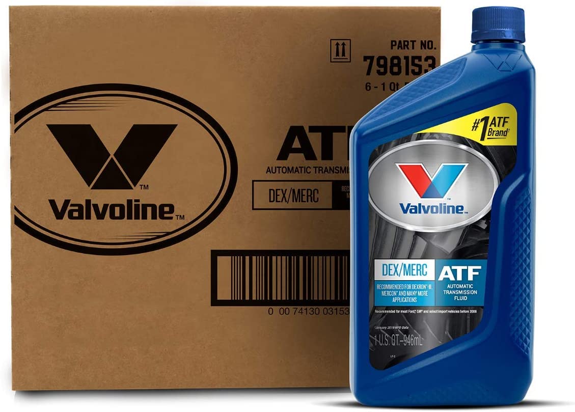 Valvoline (VV353-6PK) DEXRON/MERCON Automatic Transmission Fluid - 1 Quart, (Case of 6) 1 Quart, Case of 6