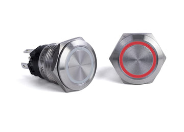 Sierra AV10040R, Push Button Switch, Red Halo