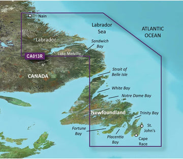 Garmin VCA013R Labrador Coast SD Card Nautical Charts