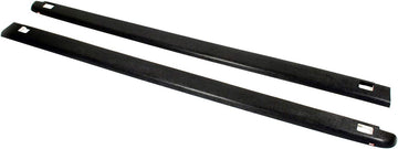 Wade 72-41105 Truck Bed Rail Caps Black Smooth Finish with Stake Holes for 2007-2014 GMC Sierra 1500 2500 with 6.5ft Bed (Set of 2)