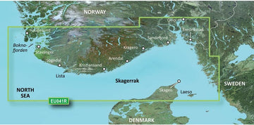 Garmin Bluechart G2 - HXEU041R - Oslo - Skagerak - Haugesund - Micro SD & SD