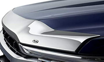 AVS (622196) 21-23 Ford F-150 (Excl. Tremor/Raptor) Aeroskin Low Profile Hood Shield - Chrome