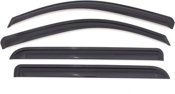Auto Vent shade 94109 Original Vent visor Side Window Deflector Dark Smoke, 4-Piece Set for 2009-2018 Dodge 1500 Crew Cab Outside Mount - Smoke