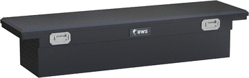 UWS TBS-72-LP-PH-MB Aluminum Single Lid Crossover Toolbox (72" Pull Handle Low Profile Matte Black) Original Packaging