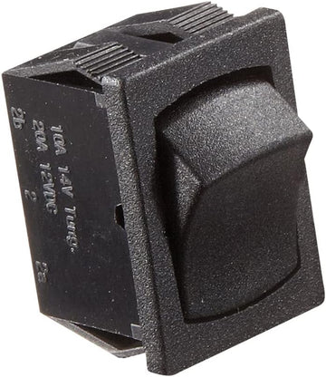 RV Designer S431, Rocker Switch, 10 Amp, On / Off, SPST, Black, DC Electrical