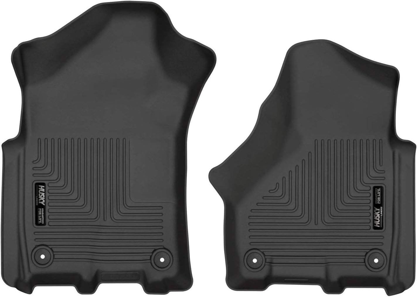 Husky Liners Weatherbeater | Fits 2019-2023 Ram 2500, 3500 Crew & Mega Cab, Front Row Liner, Black | 13051