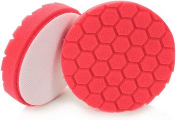 Chemical Guys BUFX_107_HEX5 Hex-Logic Ultra Light Finishing Pad, Red (5.5" Pad Fits 5" Backing Plate) 5.5" Ultra Light Finishing